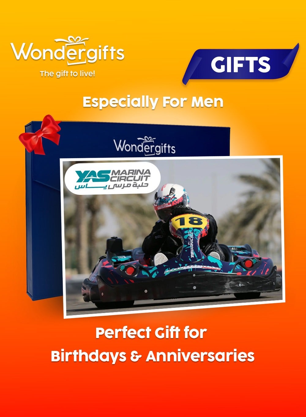 Go-Karting Gift Experience at Yas Marina Circuit | High-Speed Track Session in Abu Dhabi | Birthday Gift | Valentine's Day Gift For Her